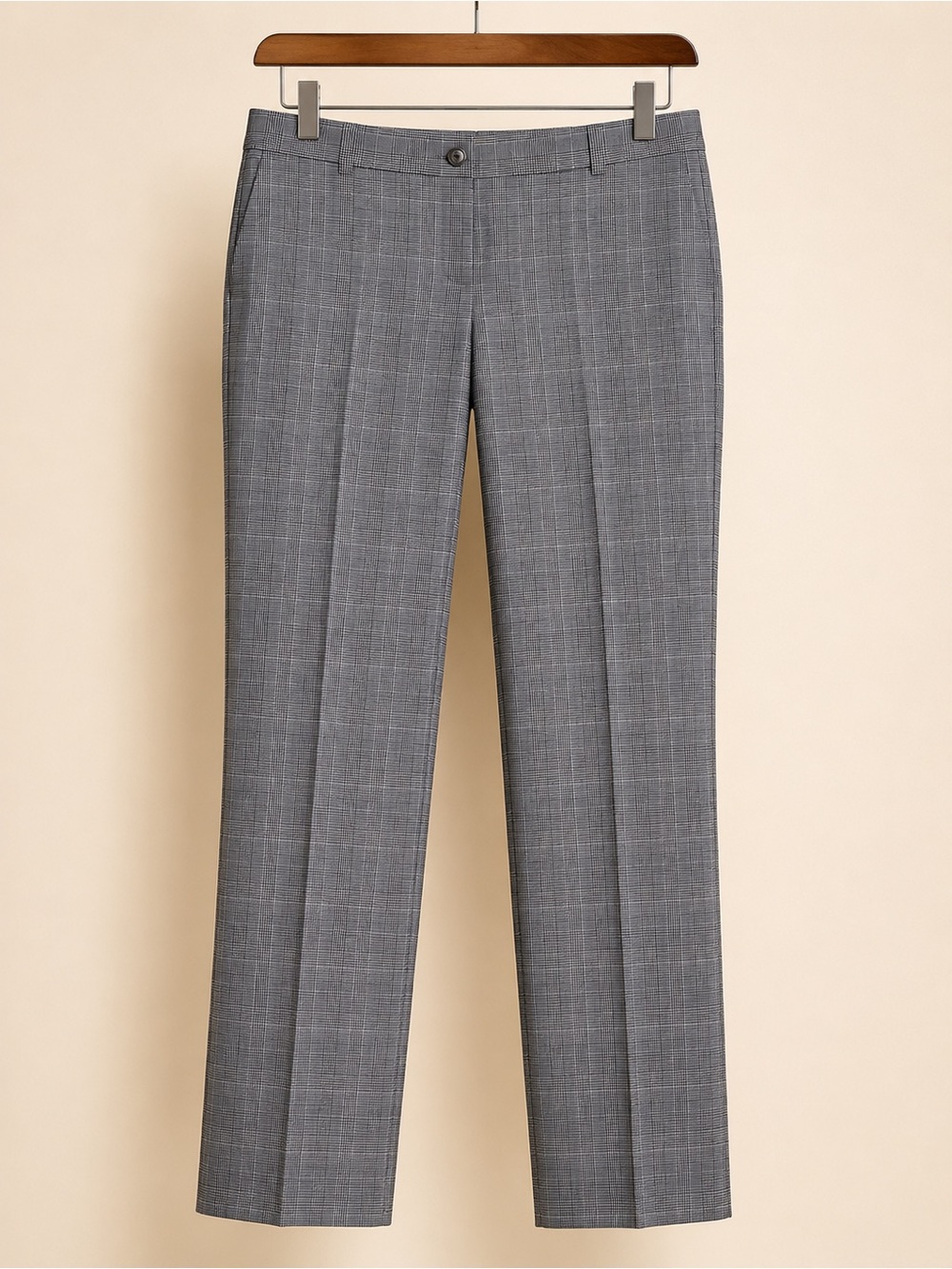 NWOT Michael Kors Collection Italian Virgin Wool Glen Plaid Trousers Size 10